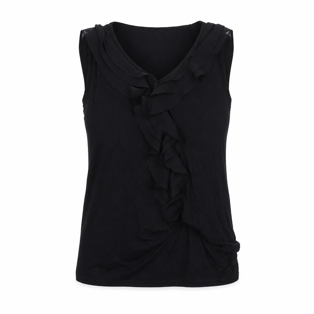 Womens UK Size M H&M Black Basic Blouse