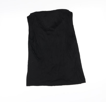 Womens UK Size M H&M Black Basic Blouse