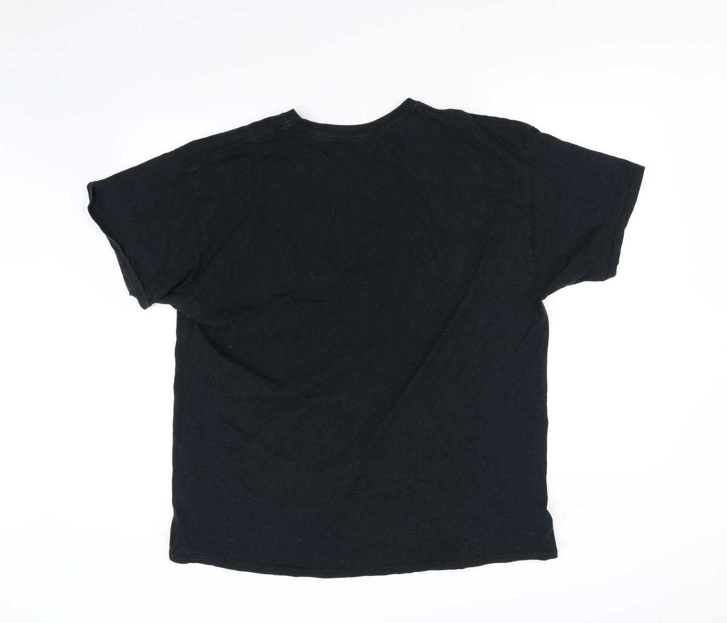Womens UK Size L Love Island Black Basic T-Shirt
