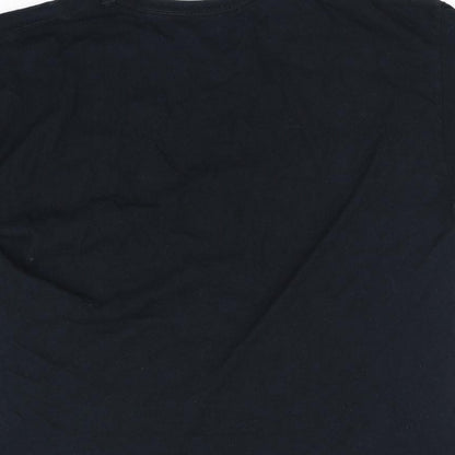 Womens UK Size L Love Island Black Basic T-Shirt