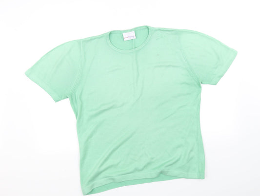 Papaya Womens Green   Basic T-Shirt Size L