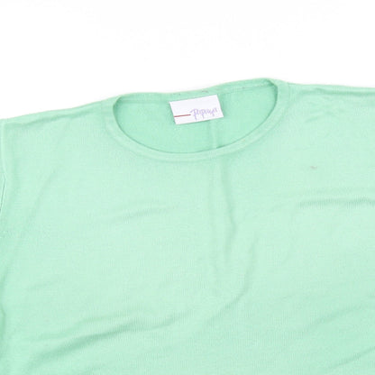 Papaya Womens Green   Basic T-Shirt Size L