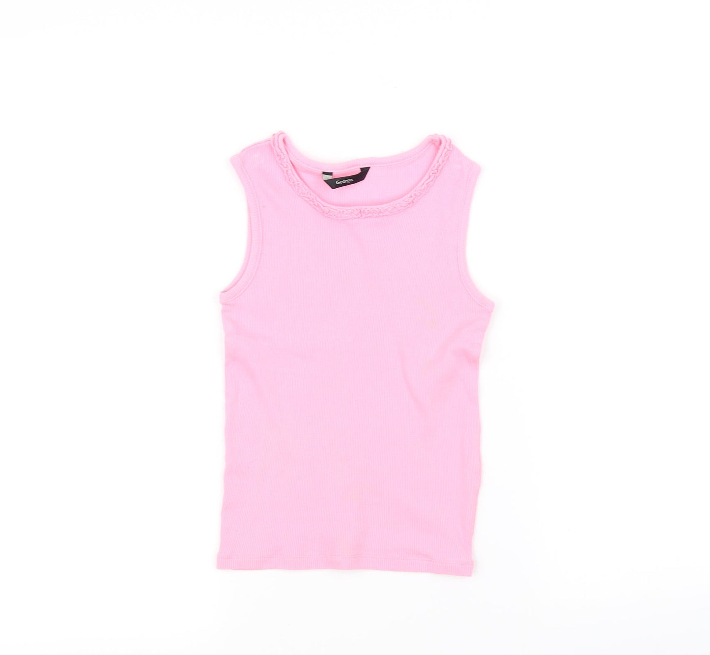 George Girls Pink   Pullover Jumper Size 6-7 Years