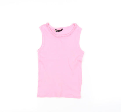 George Girls Pink   Pullover Jumper Size 6-7 Years