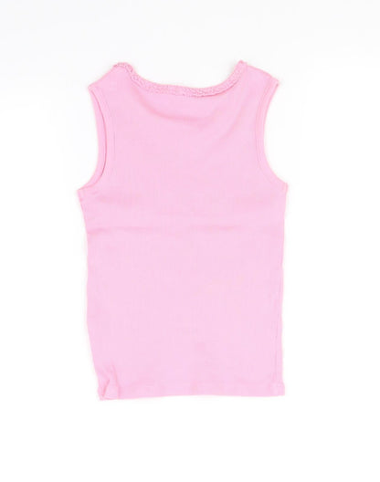 George Girls Pink   Pullover Jumper Size 6-7 Years