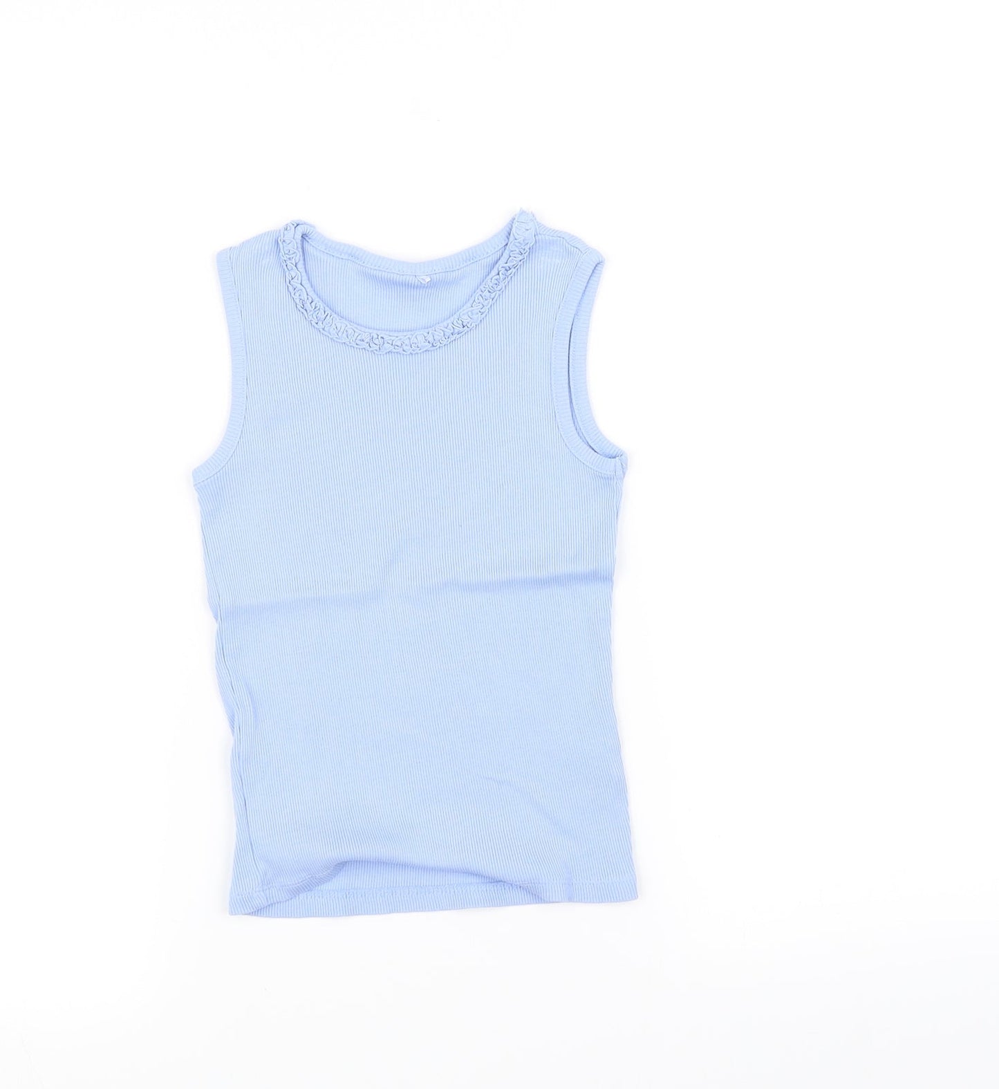 George Girls Blue   Basic T-Shirt Size 6 Years