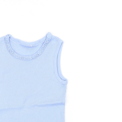 George Girls Blue   Basic T-Shirt Size 6 Years