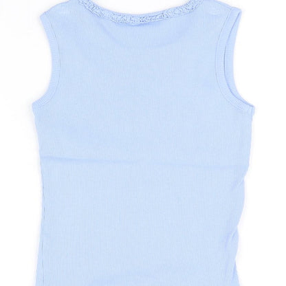 George Girls Blue   Basic T-Shirt Size 6 Years