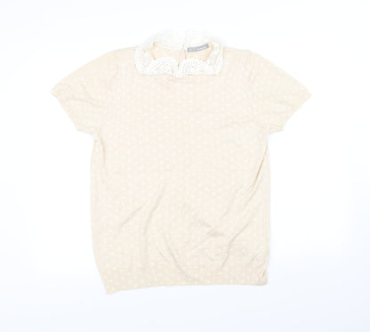 Marks & Spencer Womens Beige   Pullover Jumper Size 16