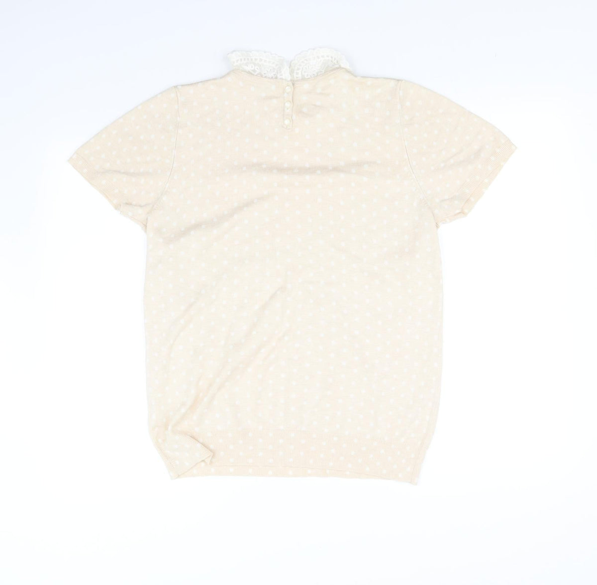 Marks & Spencer Womens Beige   Pullover Jumper Size 16