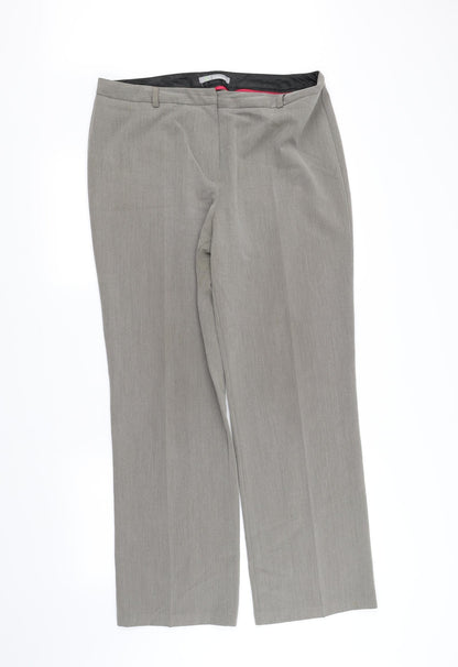 m&s Womens Grey   Trousers  Size 14 L33 in