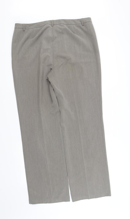 m&s Womens Grey   Trousers  Size 14 L33 in