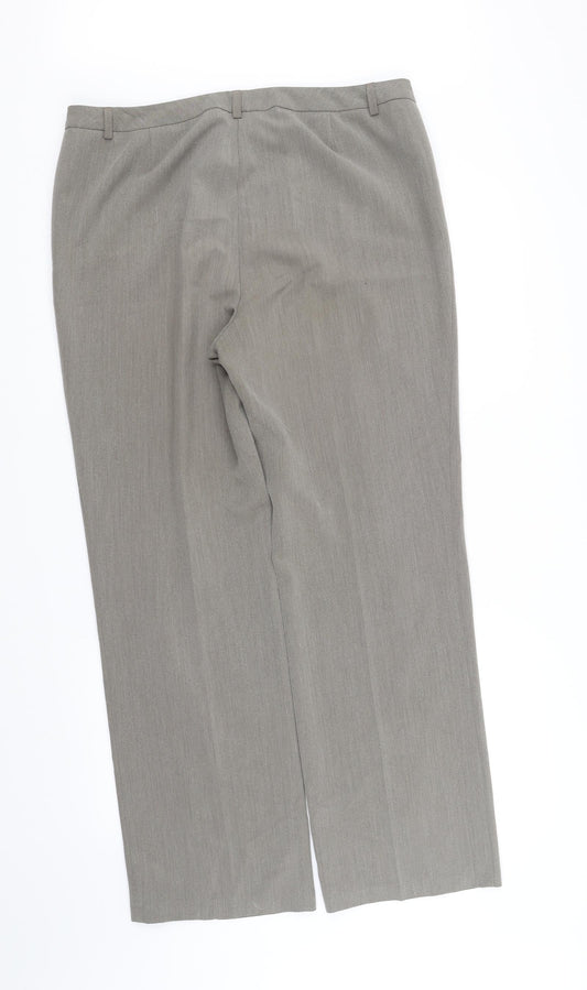 m&s Womens Grey   Trousers  Size 14 L33 in