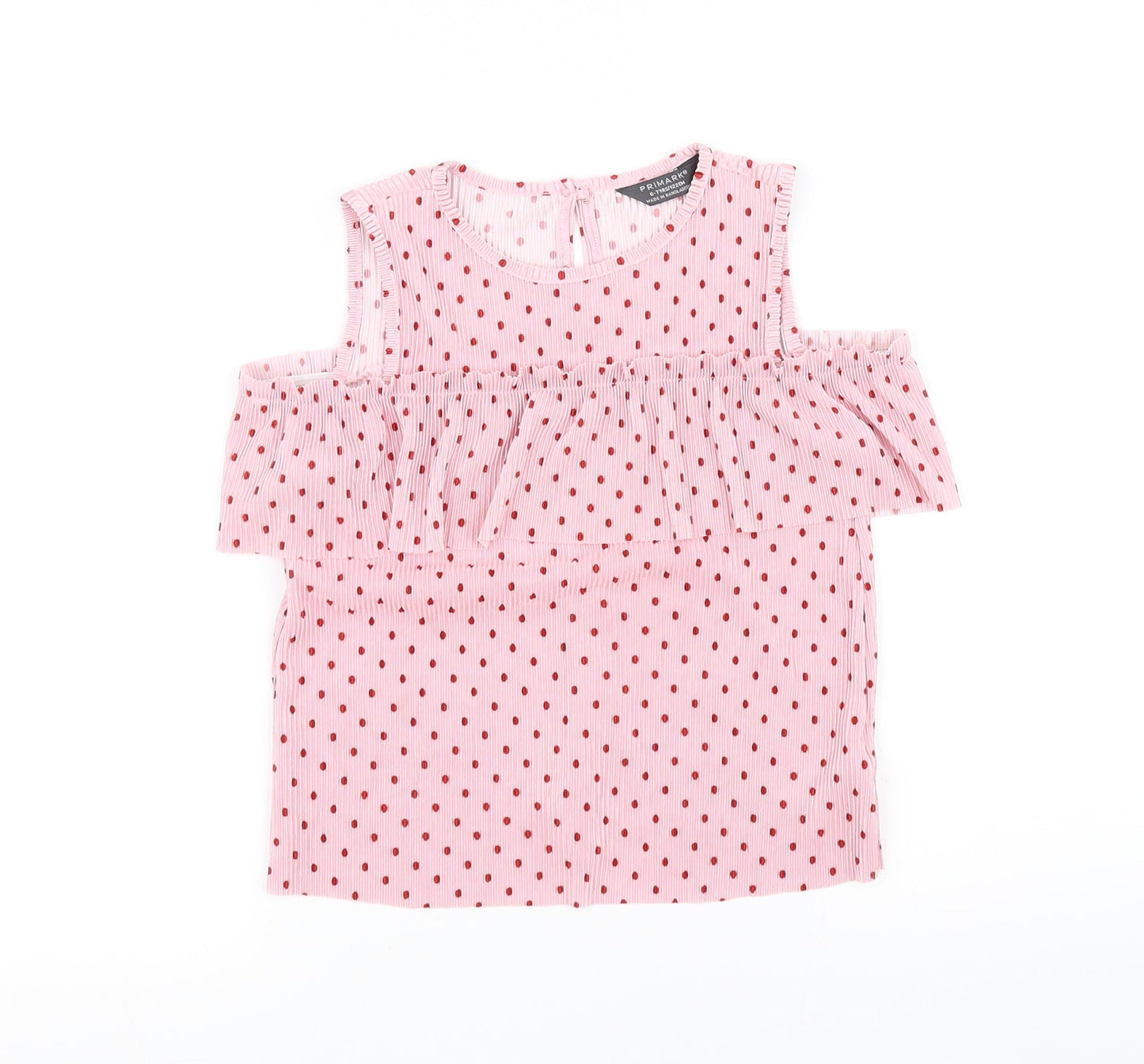 Primark Girls Pink   Basic Blouse Size 6-7 Years