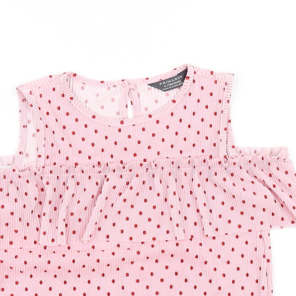 Primark Girls Pink   Basic Blouse Size 6-7 Years
