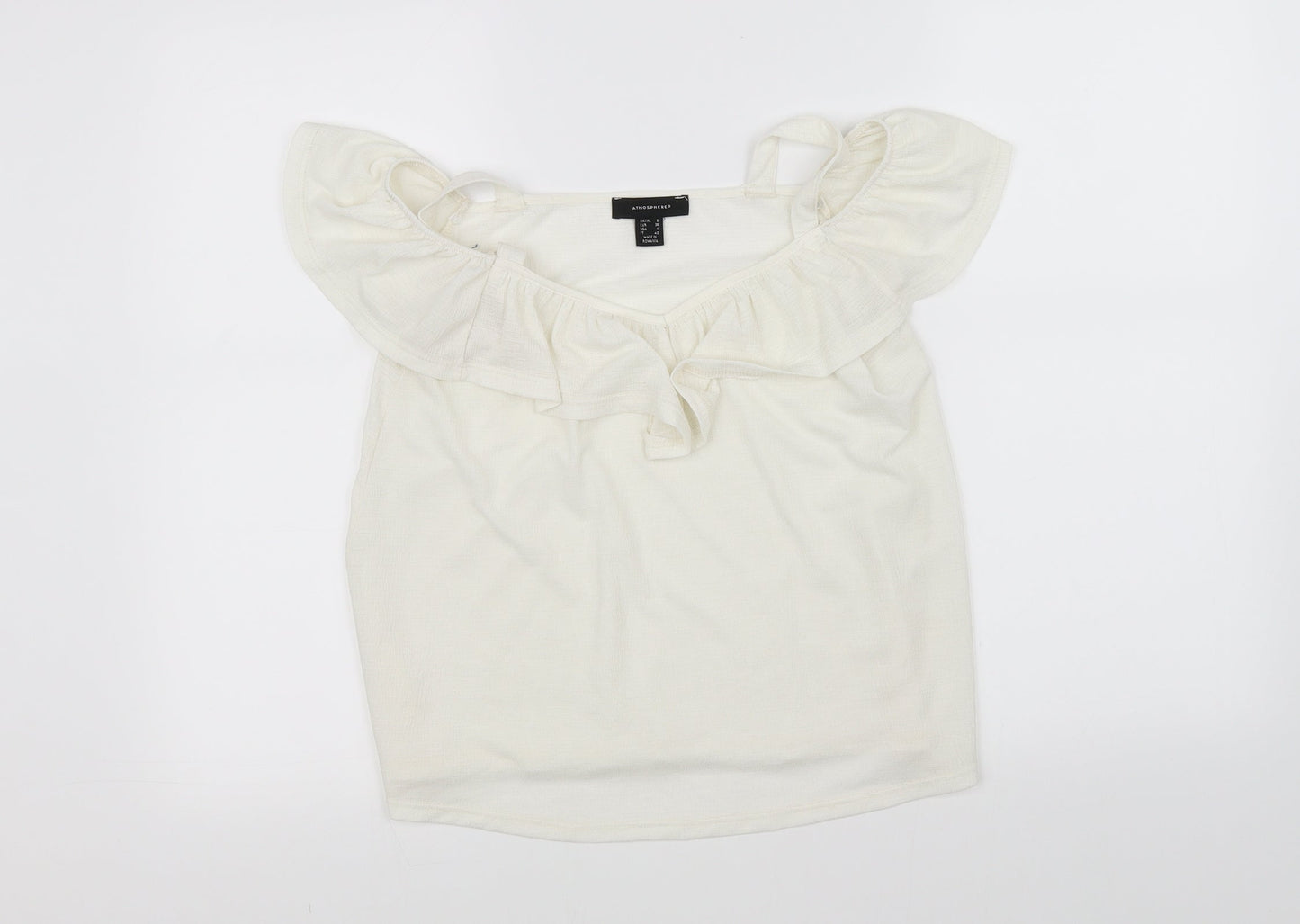 Atmosphere Womens White   Basic Blouse Size 8