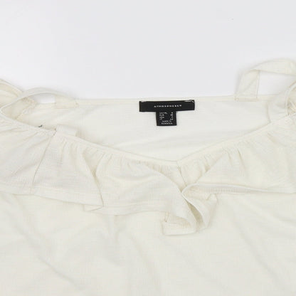 Atmosphere Womens White   Basic Blouse Size 8