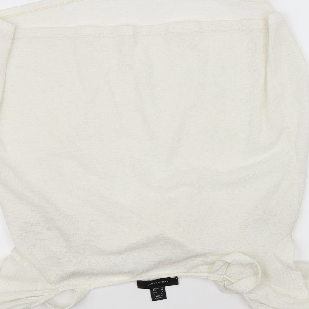 Atmosphere Womens White   Basic Blouse Size 8