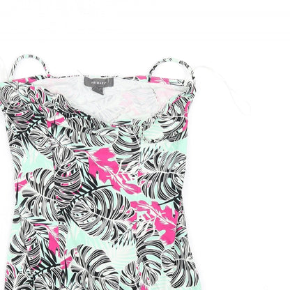 Primark Womens Blue Floral  Fit & Flare  Size 8