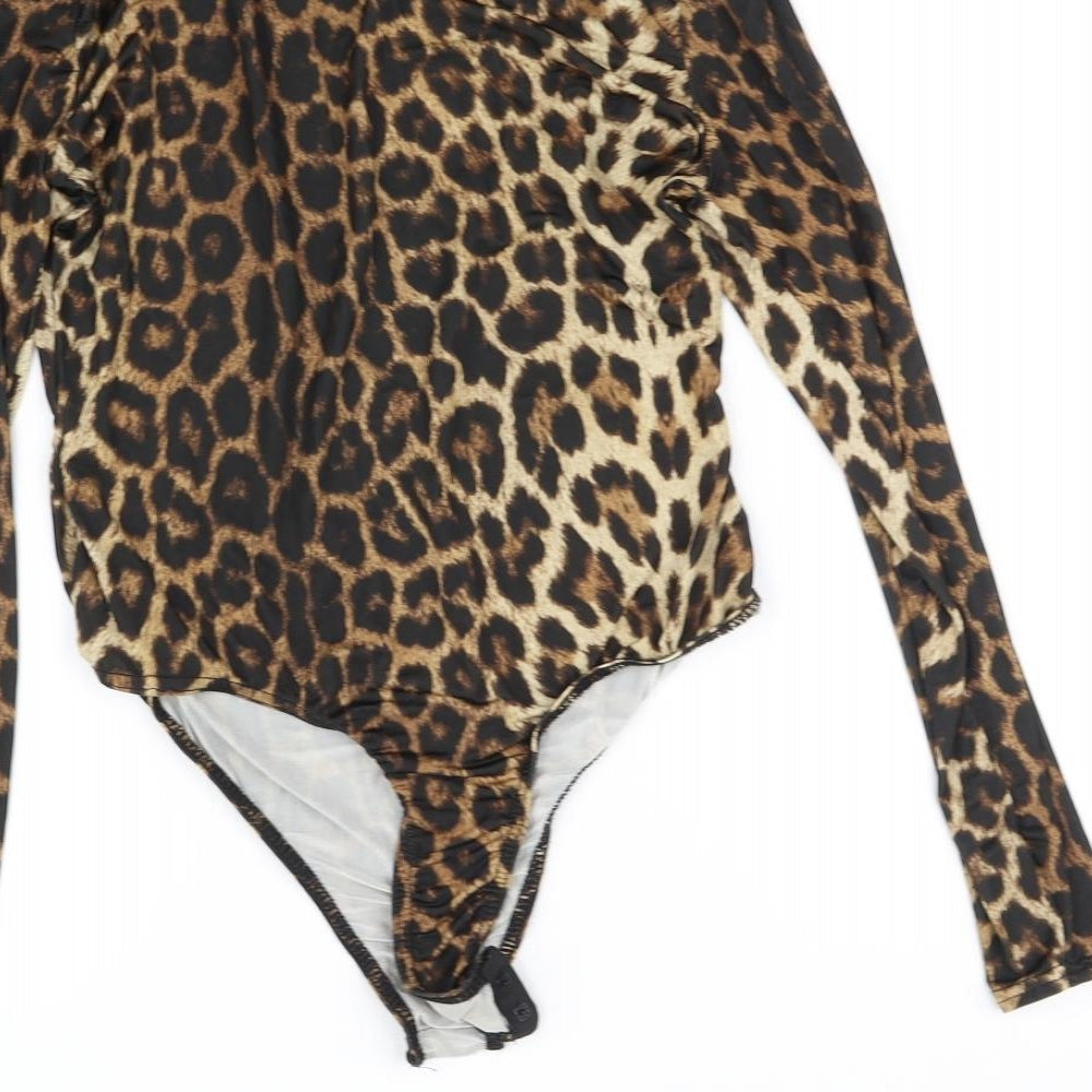 prety litle thing Womens Black Animal Print  Jumpsuit One-Piece Size 10 L10 in