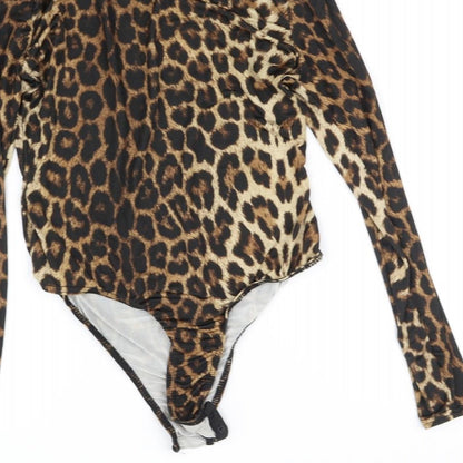 prety litle thing Womens Black Animal Print  Jumpsuit One-Piece Size 10 L10 in
