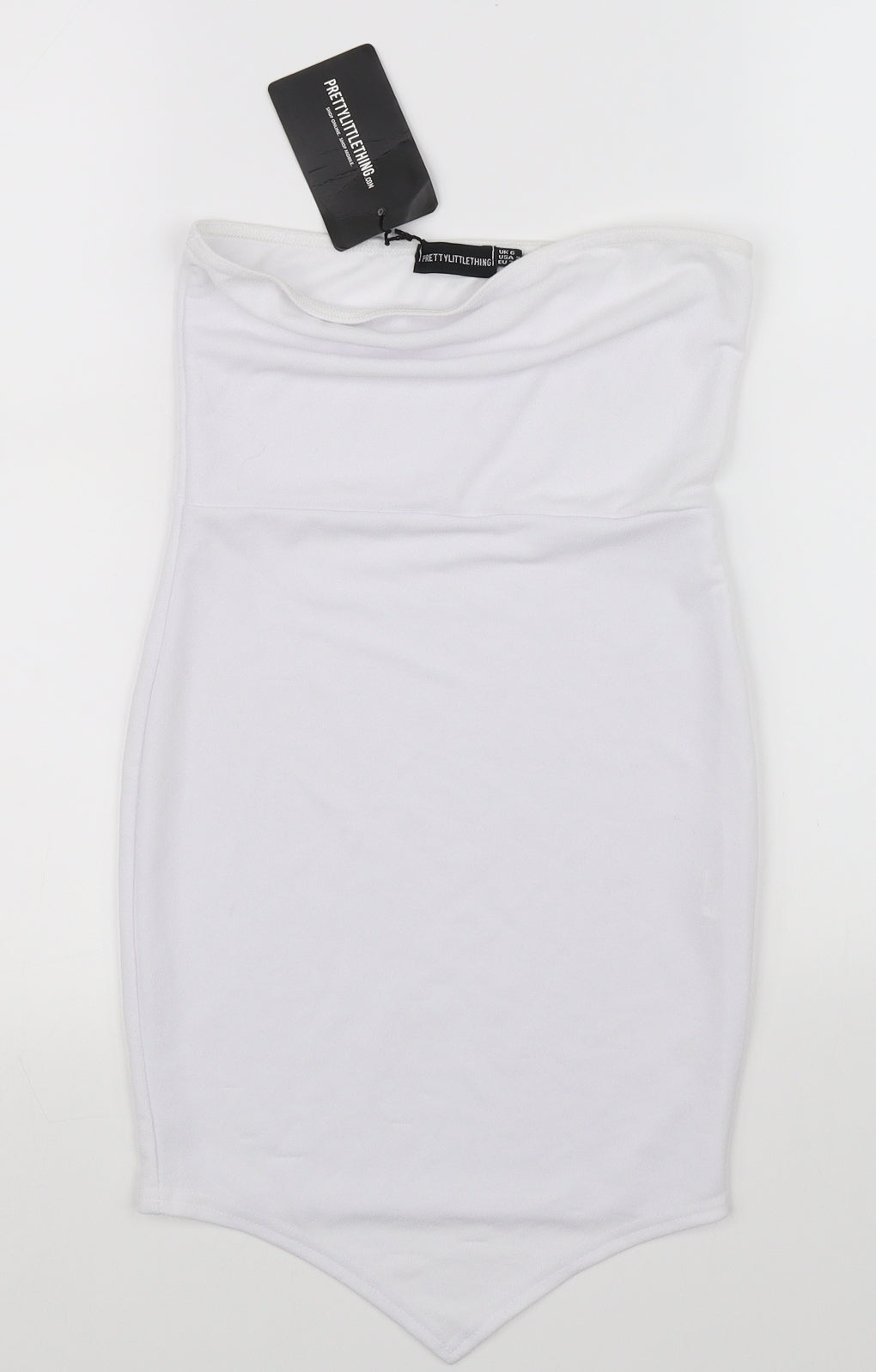 PRETTYLITTLETHING pretty littl thing Womens Yellow   Basic T-Shirt Size 6
