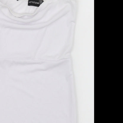PRETTYLITTLETHING pretty littl thing Womens Yellow   Basic T-Shirt Size 6