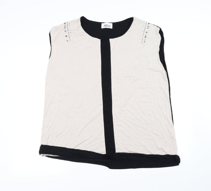 Womens UK Size 20 Afibel Beige Basic T-Shirt