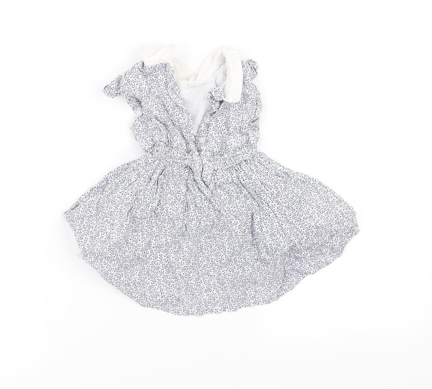 pre worn Girls Blue   Fit & Flare  Size 3-6 Months