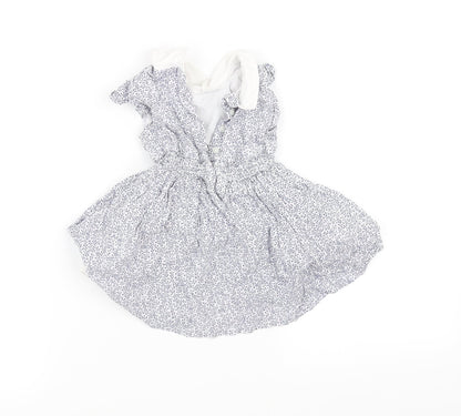 pre worn Girls Blue   Fit & Flare  Size 3-6 Months
