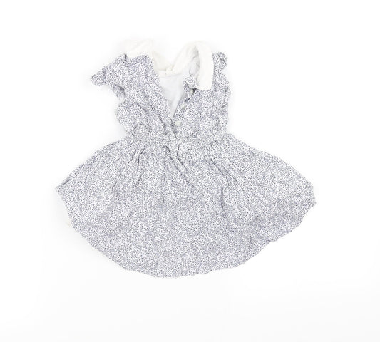 pre worn Girls Blue   Fit & Flare  Size 3-6 Months