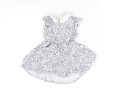 pre worn Girls Blue   Fit & Flare  Size 3-6 Months
