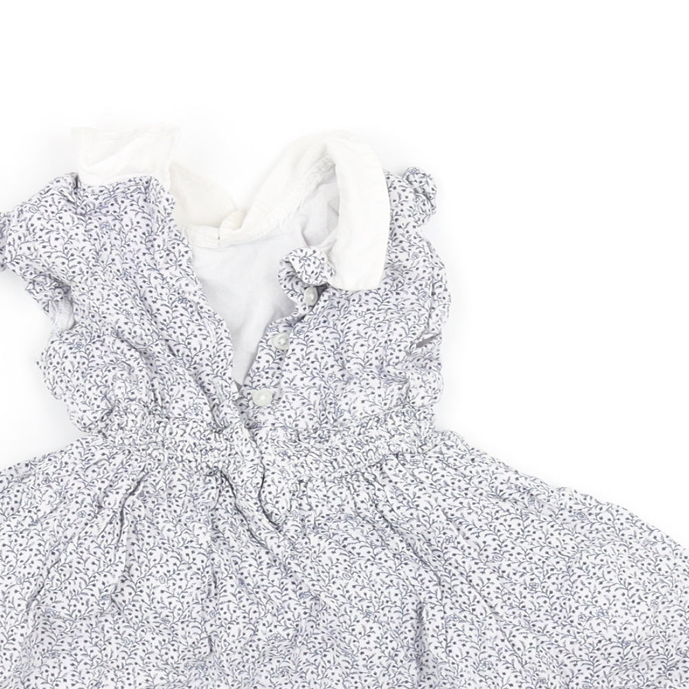 pre worn Girls Blue   Fit & Flare  Size 3-6 Months