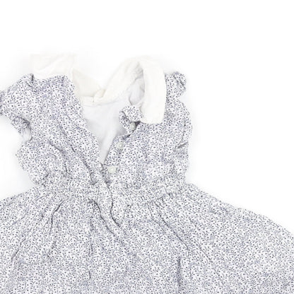 pre worn Girls Blue   Fit & Flare  Size 3-6 Months