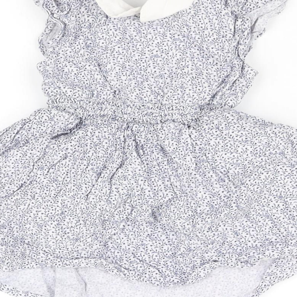 pre worn Girls Blue   Fit & Flare  Size 3-6 Months