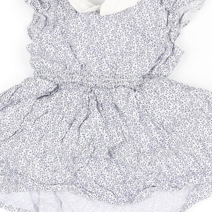 pre worn Girls Blue   Fit & Flare  Size 3-6 Months