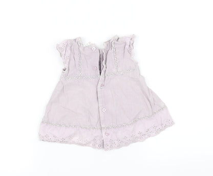 pre worn Girls Purple Houndstooth  Fit & Flare  Size S