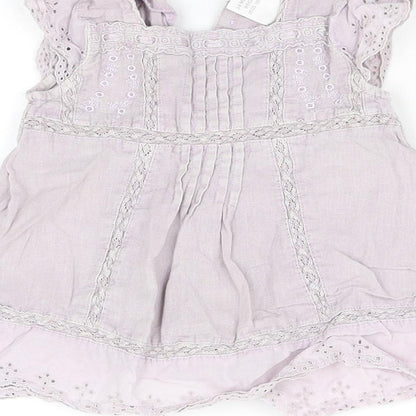 pre worn Girls Purple Houndstooth  Fit & Flare  Size S