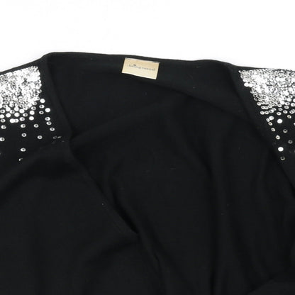 being casual Womens Black   Cardigan Jumper Size 20