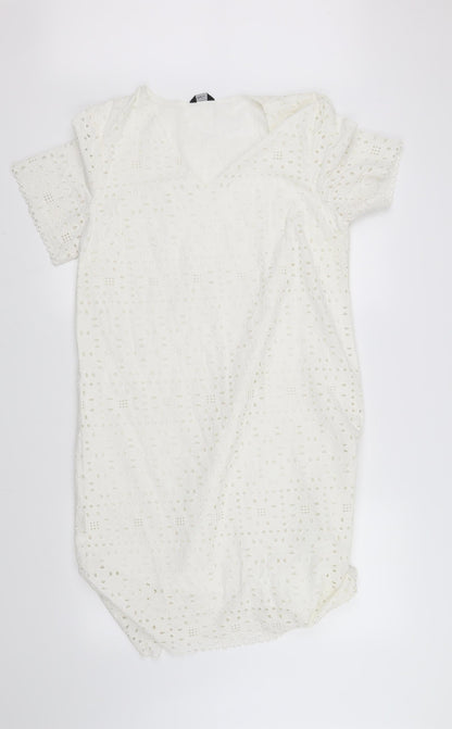 M&Co Womens White   Fit & Flare  Size 12