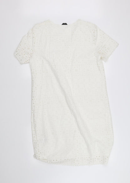 M&Co Womens White   Fit & Flare  Size 12
