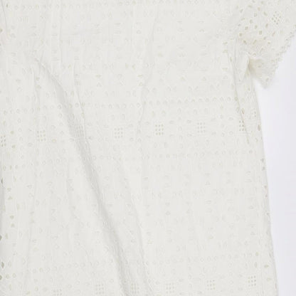 M&Co Womens White   Fit & Flare  Size 12