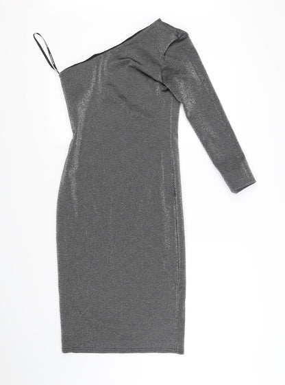 pre worn Womens Grey   Fit & Flare  Size 10
