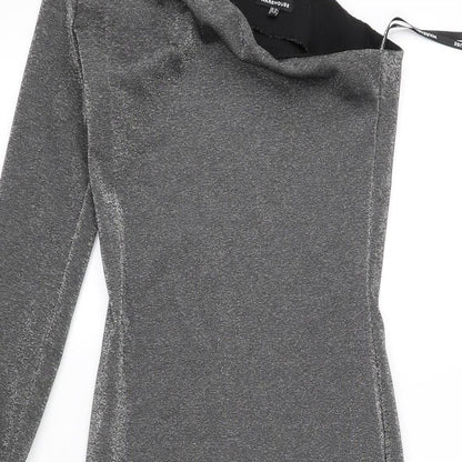 pre worn Womens Grey   Fit & Flare  Size 10