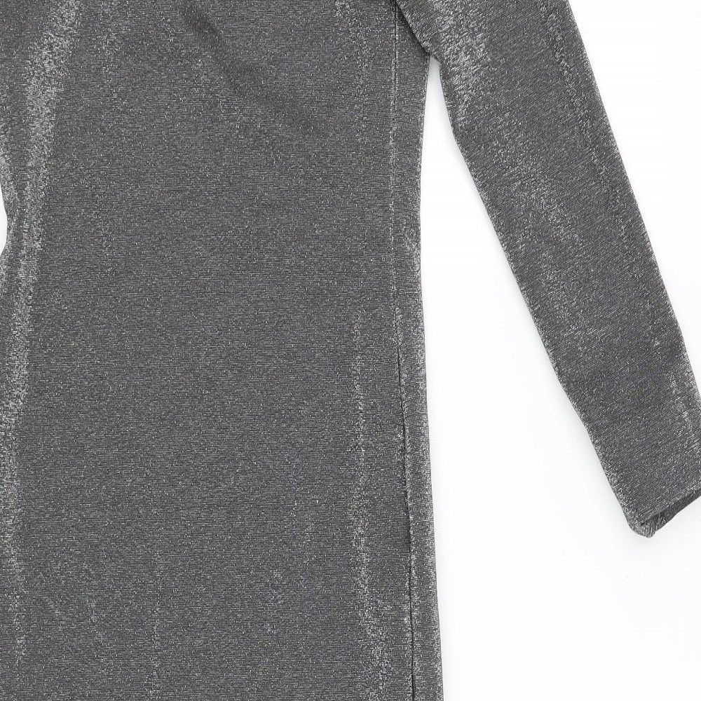 pre worn Womens Grey   Fit & Flare  Size 10