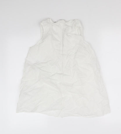 Womens UK Size 4 logg White Basic T-Shirt