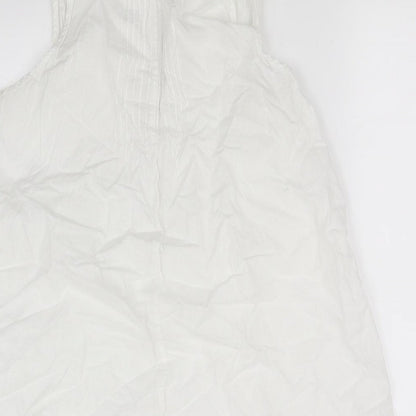 Womens UK Size 4 logg White Basic T-Shirt