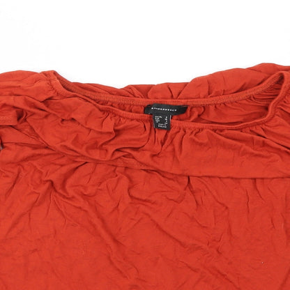 Womens UK Size 8 Atmosphere Brown Basic Blouse