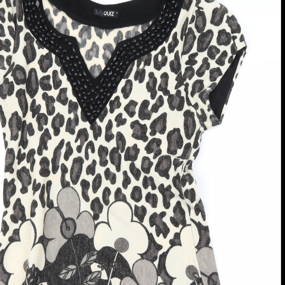 Quiz Womens Ivory   A-Line  Size M