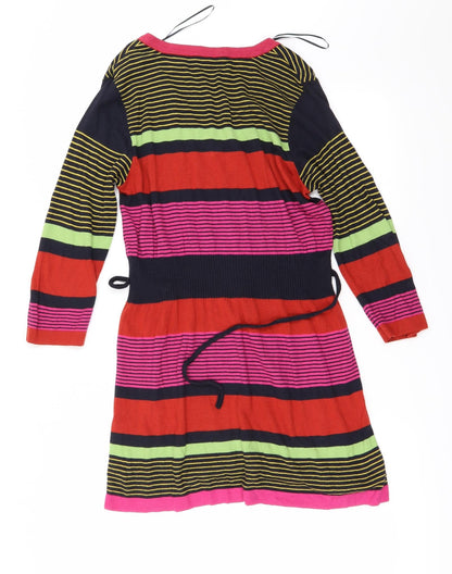 Per Una Womens Red Striped  A-Line  Size 14